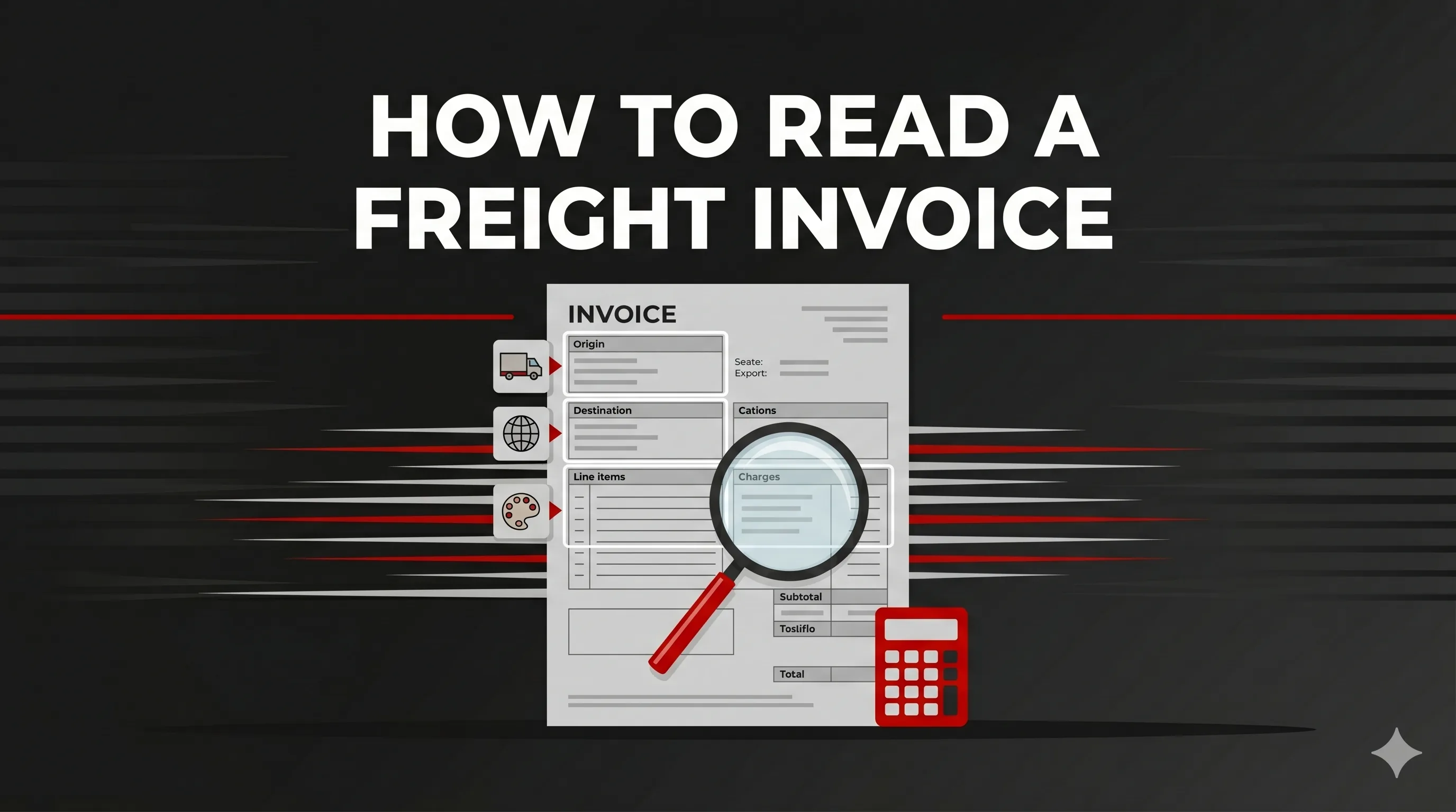 How to read a freight invoice